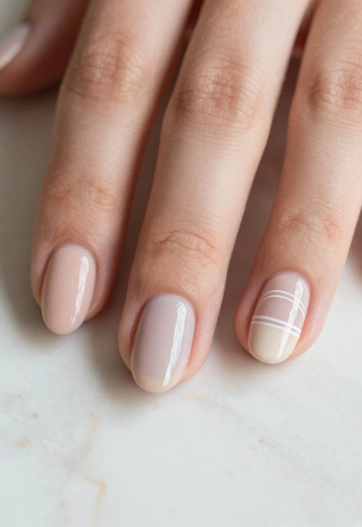 14 New Nail Art Designs You Can Master in Minutes! - 2. Minimalist Lines 1