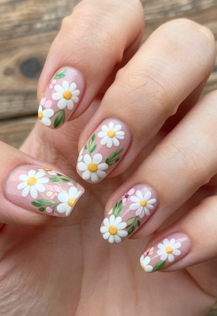 14 New Nail Art Designs You Can Master in Minutes! - 3. Floral Fantasy 1