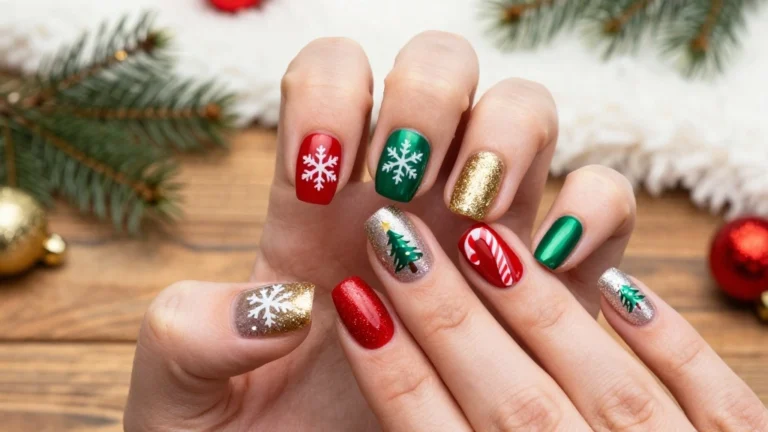 14 Quick and Easy Christmas Nail Designs Perfect for Beginners!
