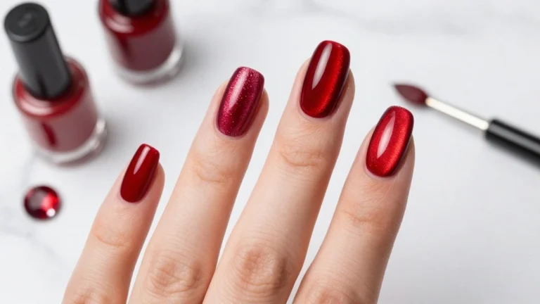 14 Red Cat Eye Nail Looks That Are Simply Unforgettable!
