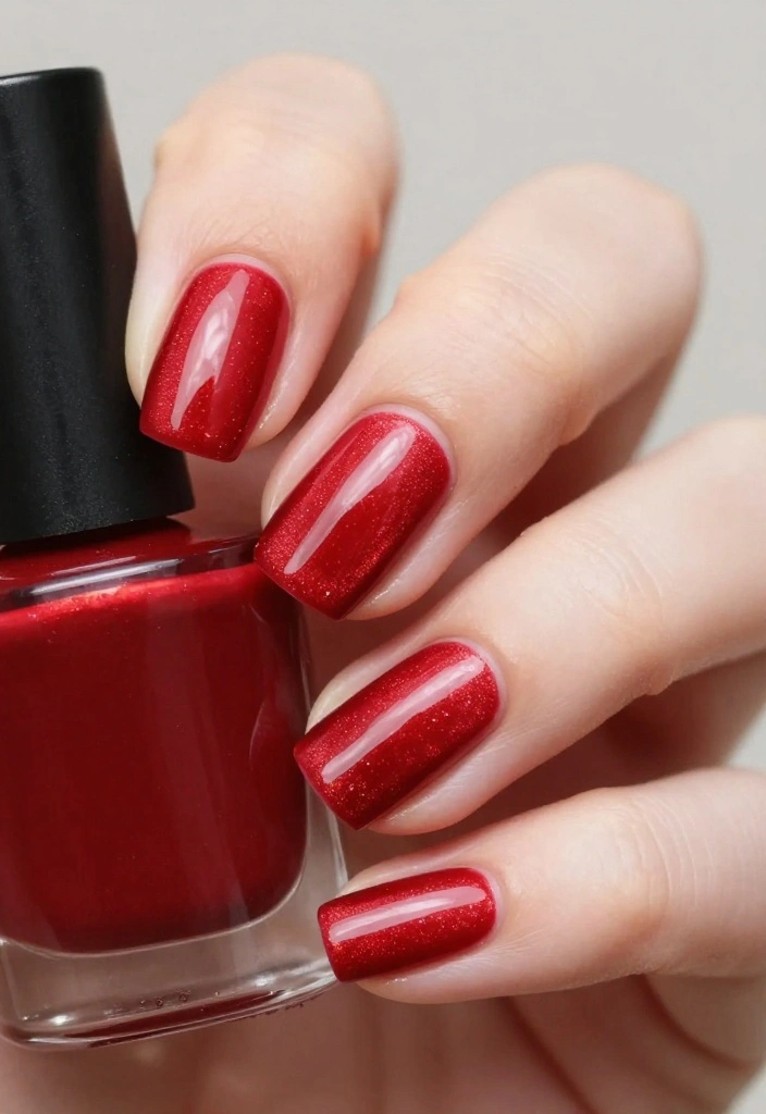 14 Red Cat Eye Nail Looks That Are Simply Unforgettable! - 1. Classic Red Elegance 1