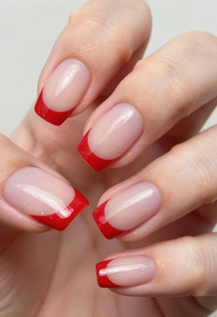 14 Red Cat Eye Nail Looks That Are Simply Unforgettable! - 11. Cat Eye French Tips 1