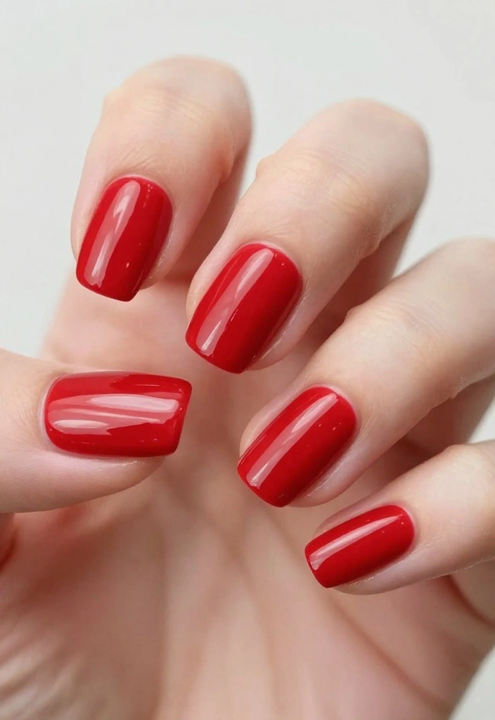 14 Red Cat Eye Nail Looks That Are Simply Unforgettable! - 4. Half-Moon Cat Eye 1