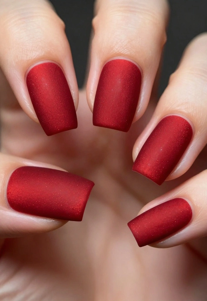 14 Red Cat Eye Nail Looks That Are Simply Unforgettable! - 8. Matte Cat Eye Finish 1