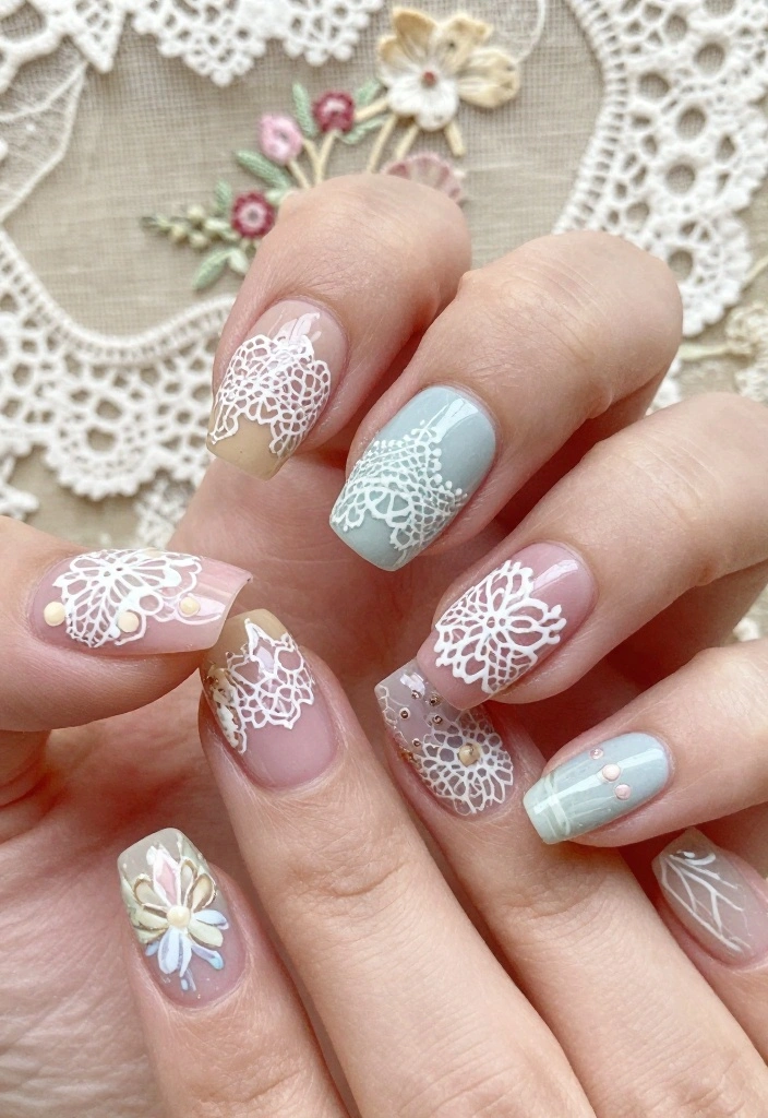 15 Classy Birthday Nails That Will Keep Your Hands Looking Fabulous (Wait for #1!) - 13. Vintage Inspired Nail Art 1