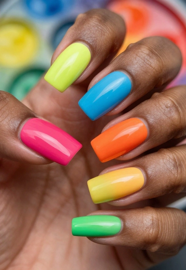 15 Classy Birthday Nails That Will Keep Your Hands Looking Fabulous (Wait for #1!) - 14. Ombre Color Block 1
