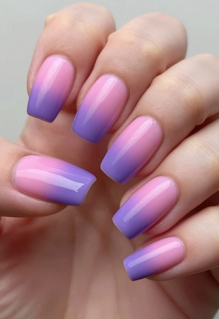 15 Clean Nail Designs That Are So Chic, You'll Want to Show Them Off Everywhere! - 12. Gradient Color Fusion 1
