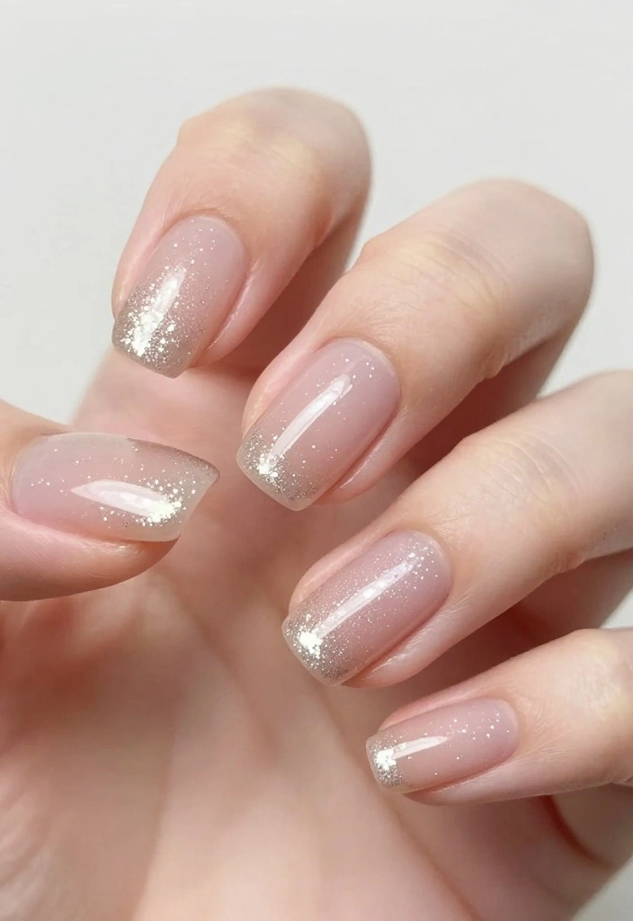 15 Clean Nail Designs That Are So Chic, You'll Want to Show Them Off Everywhere! - 13. Subtle Glitter Accents 1