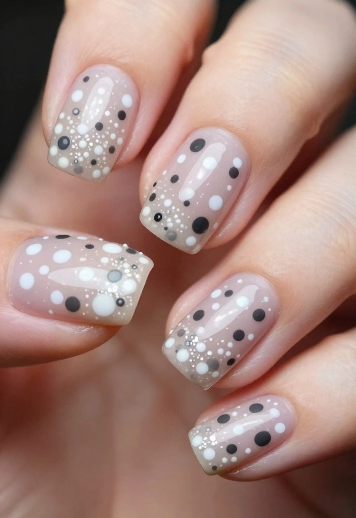 15 Easy Polka Dot Nail Designs That Will Elevate Your Style! - 12. Textured Polka Dot Design 1