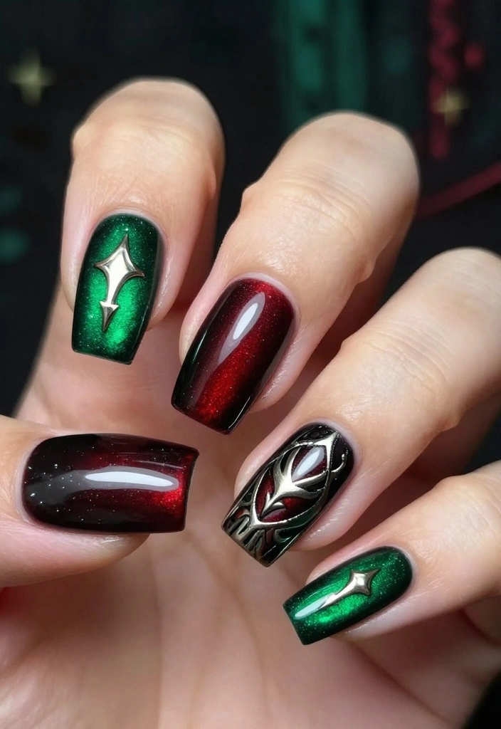 15 Fun Disneyland Nail Inspirations That Will Transport You to the Magic Kingdom! ✨ - 9. Disney Villains Charm 1