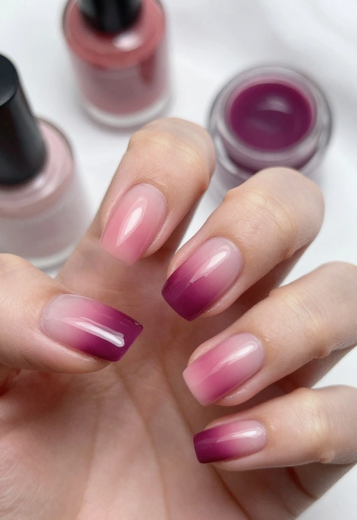 15 Must-Try Glue On Nail Trends That Will Elevate Your Style Instantly! - 1. Ombre Elegance 1