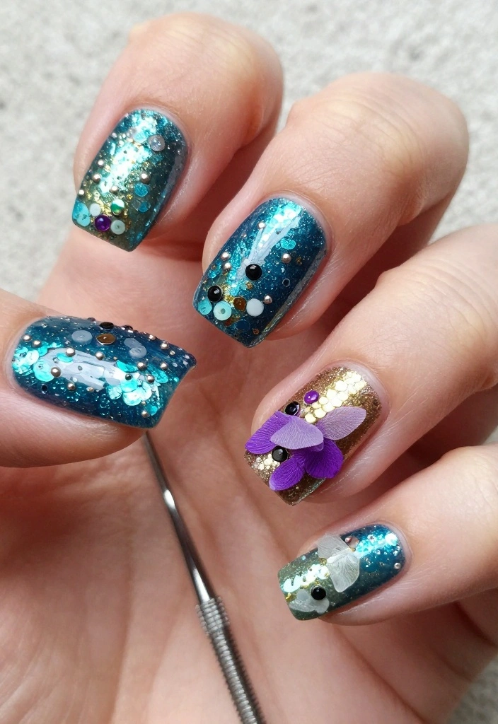 15 Must-Try Glue On Nail Trends That Will Elevate Your Style Instantly! - 10. Textured Styles 1