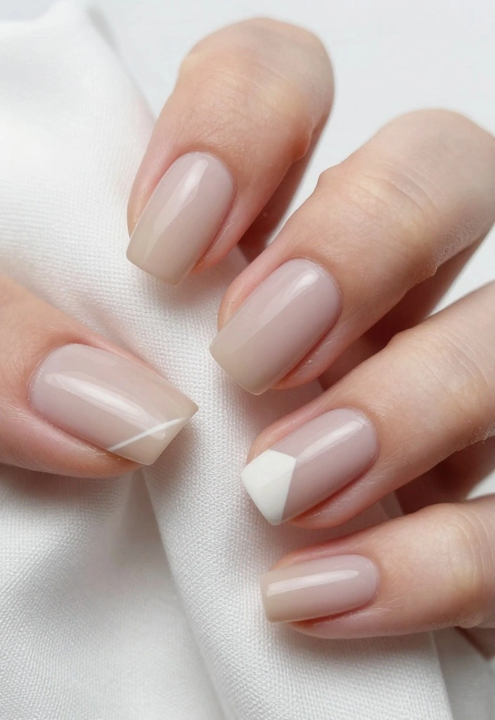 15 Must-Try Winter Acrylic Nails to Elevate Your Style Game This Season! - 6. Minimalist Winter 1