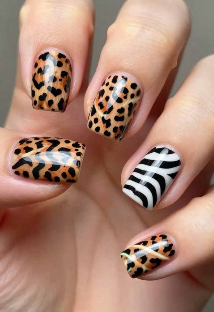 15 Perfect Kiss Nails You To Try This Season! - 10. Animal Prints 1