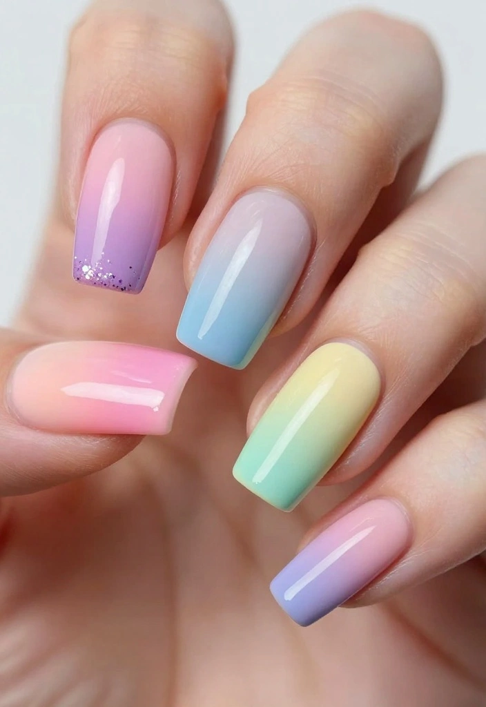 15 Perfect Kiss Nails You To Try This Season! - 8. Ombre Effects 1