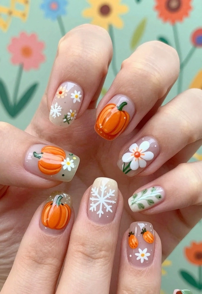 15 Perfect Kiss Nails You To Try This Season! - 9. Seasonal Themes 1