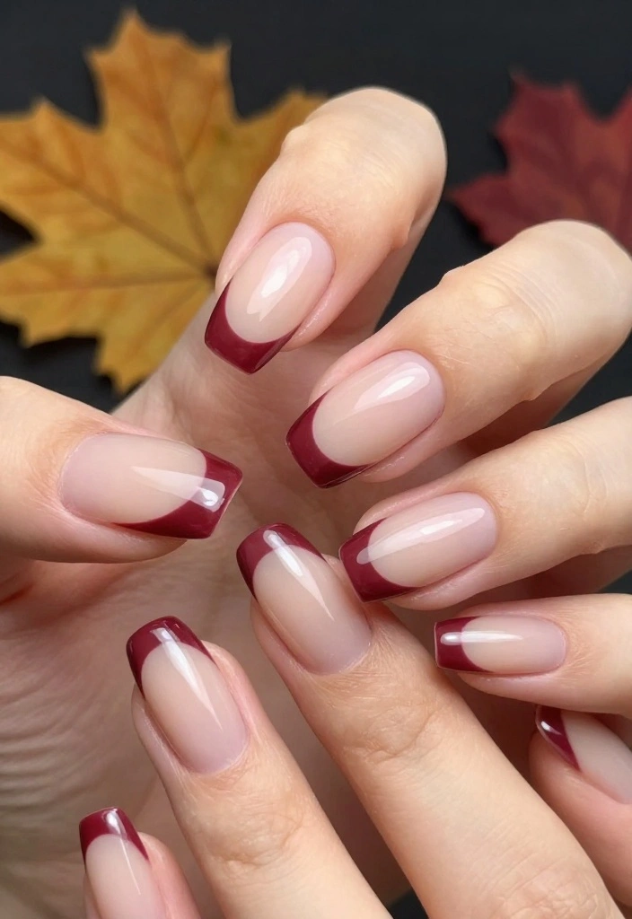 15 Stunning Fall Acrylic Nails Designs You’ll Want to Show Off All Season! - 11. Classic French Twist 1