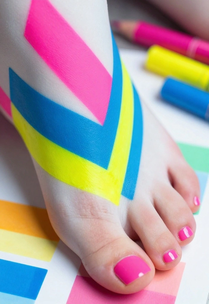 15 Stunning Pedicure Nail Art Designs You Need to Try This Summer! - 4. Geometric Patterns 1