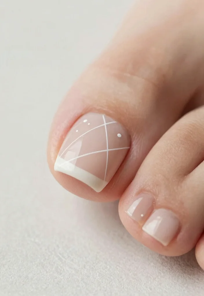 15 Stunning Pedicure Nail Art Designs You Need to Try This Summer! - 7. Minimalist Chic 1