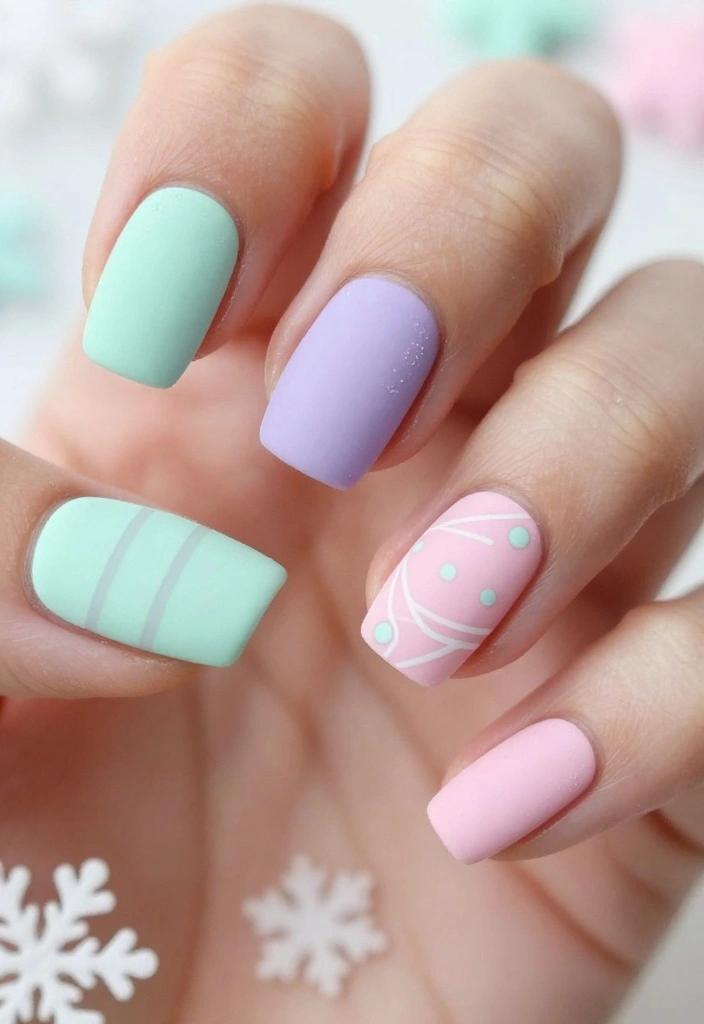 15 Stunning Winter Nails Trends You Need to Try (Before They Melt Away!) - 3. Icy Pastels 1