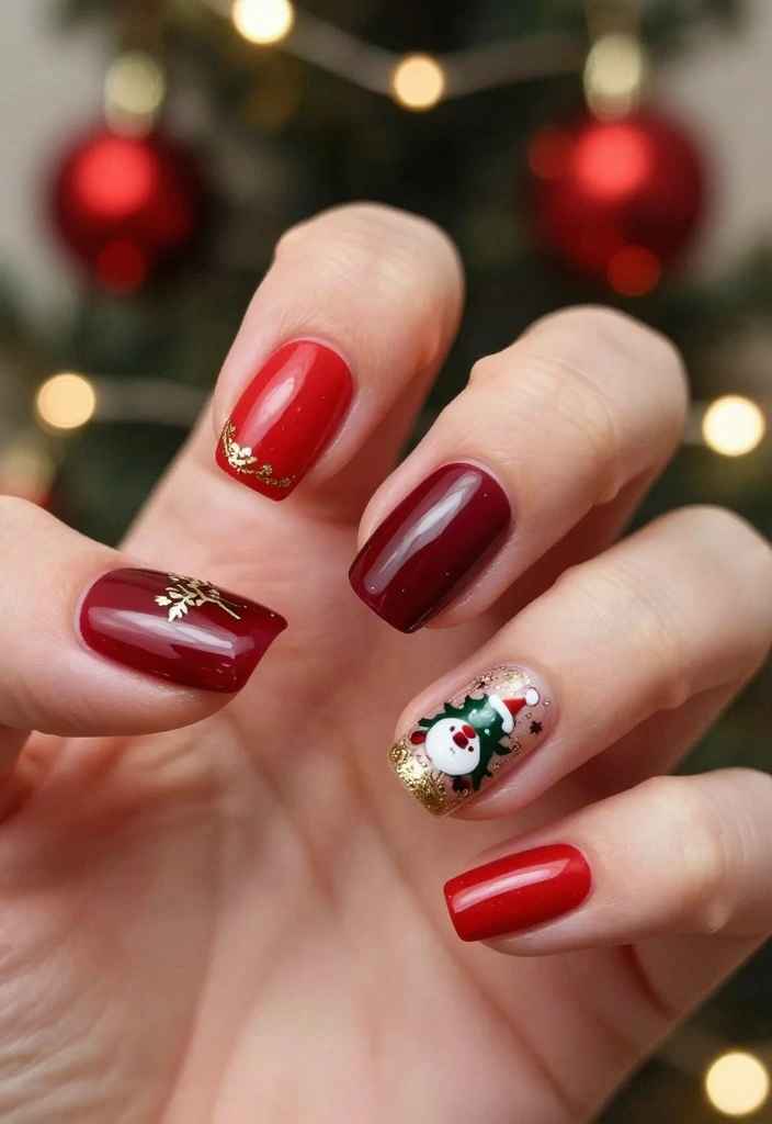 15 Stunning Winter Nails Trends You Need to Try (Before They Melt Away!) - 4. Holiday Reds 1