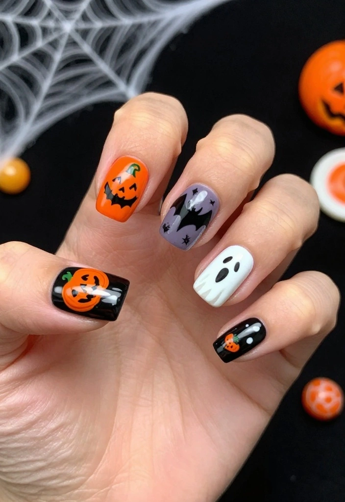15 Stunning Zombie Nail Inspirations That'll Make Your Halloween Unforgettable (You Have to Try #4!) - 15. Final Frights 1