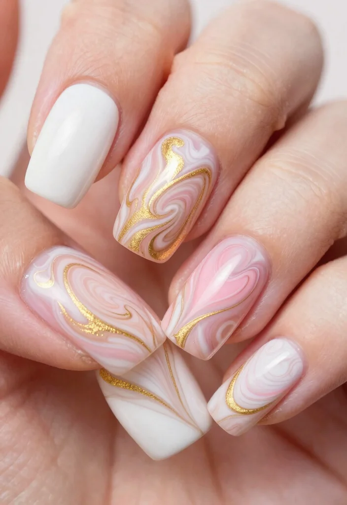 15 Trendy Angel Nails That Are Pure Magic (Don't Miss #8!) - 12. Textured Angel Nails 1