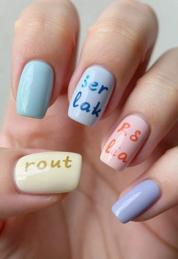 15 Trendy Angel Nails That Are Pure Magic (Don't Miss #8!) - 14. Inspirational Quotes 1