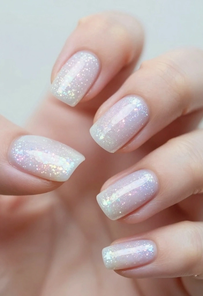 15 Trendy Angel Nails That Are Pure Magic (Don't Miss #8!) - 3. Ethereal Fairy Dust 1