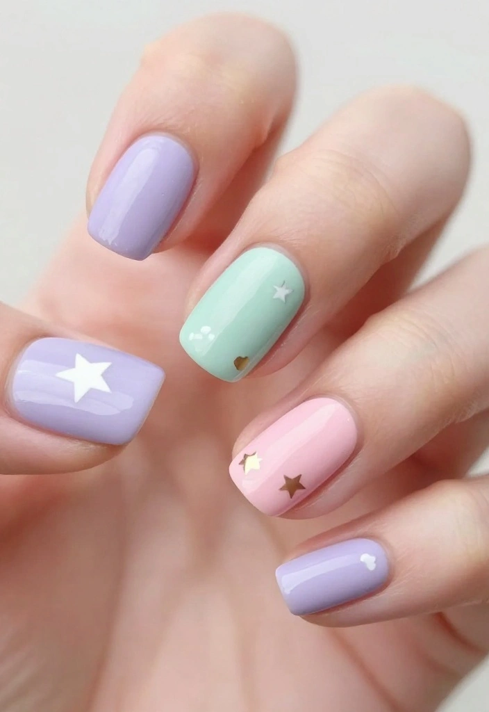 15 Trendy Angel Nails That Are Pure Magic (Don't Miss #8!) - 4. Angelic Pastels 1