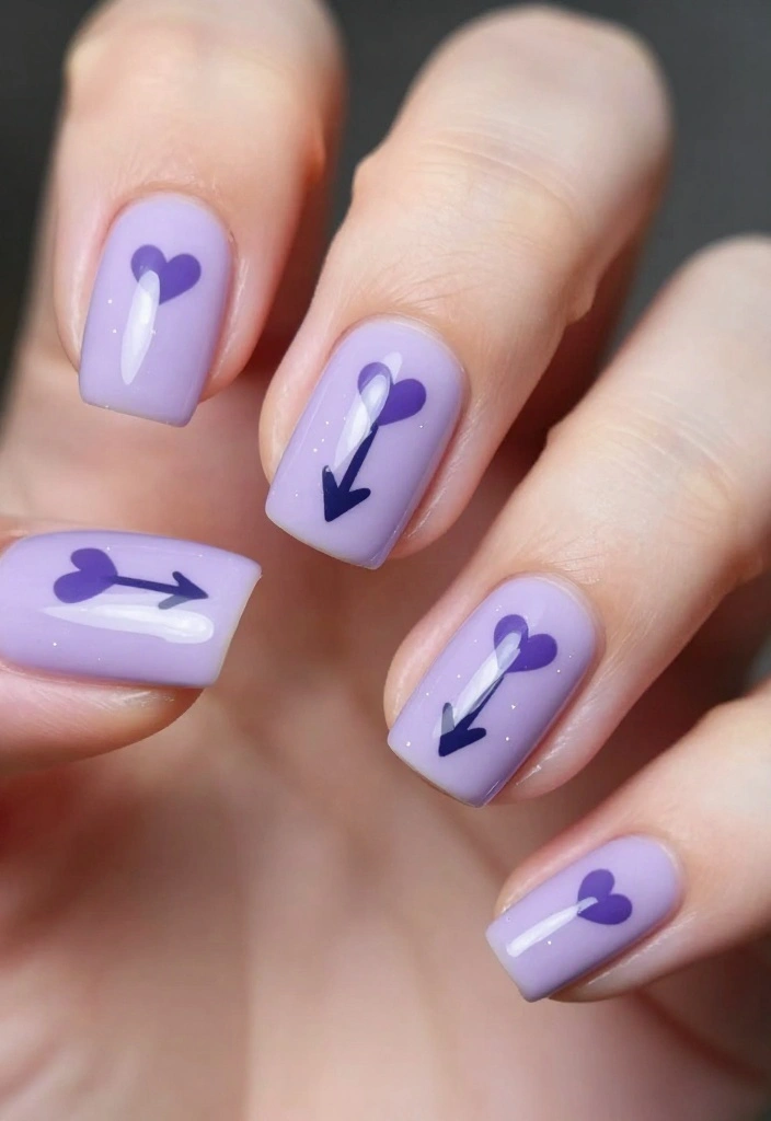 15 Trendy Valentine's Day Nail Designs That Will Make You Fall in Love (Wait Until You See #3!) - 9. Cupid's Arrow 1