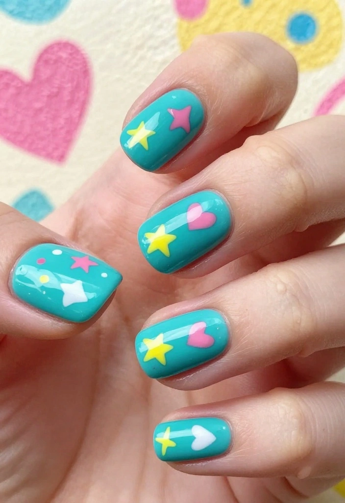 16 Affordable Casual Nail Ideas You Didn’t Know You Needed - 2. Colorful Doodles 1