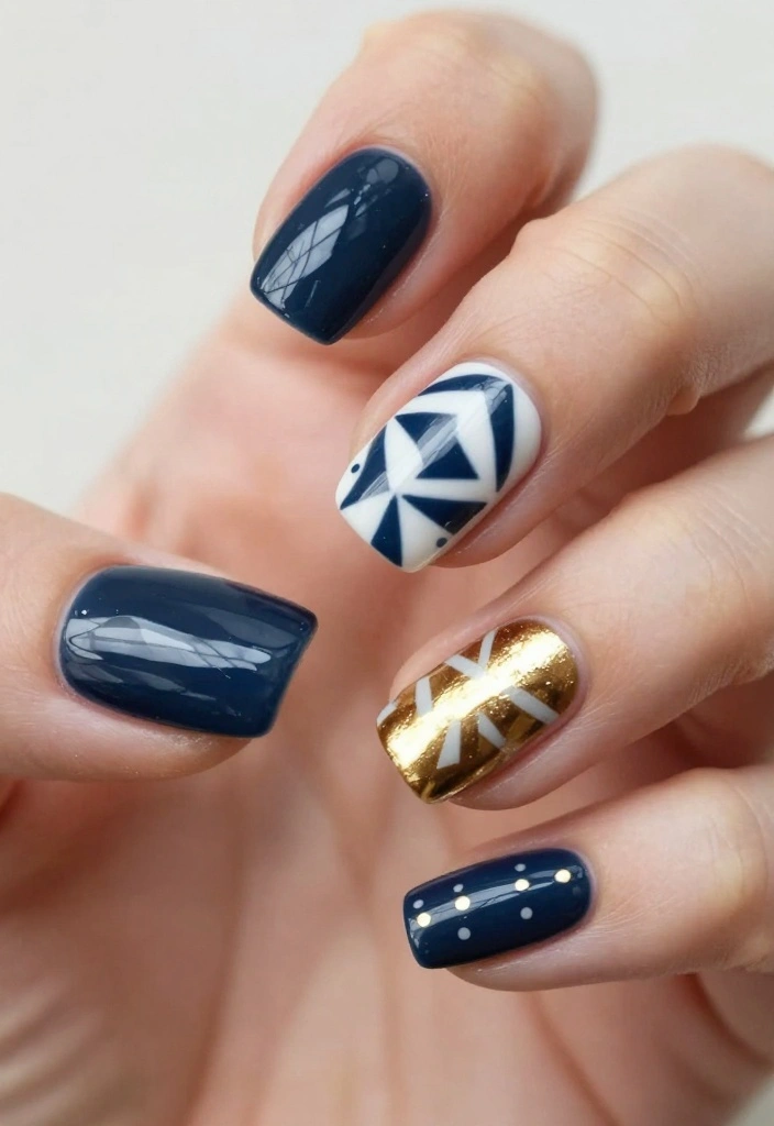 16 Affordable Casual Nail Ideas You Didn’t Know You Needed - 6. Geometric Patterns 1