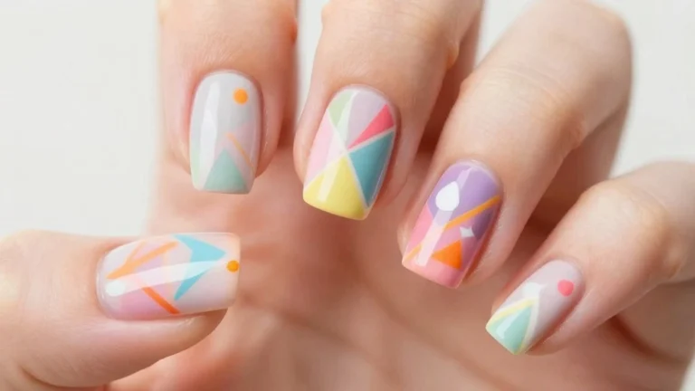 16 Fun March Nails with Geometric Patterns You’ll Love!