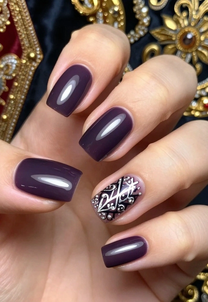 16 Retro Nails Colors That Will Make You Fall in Love! - 12. Royal Purple 1