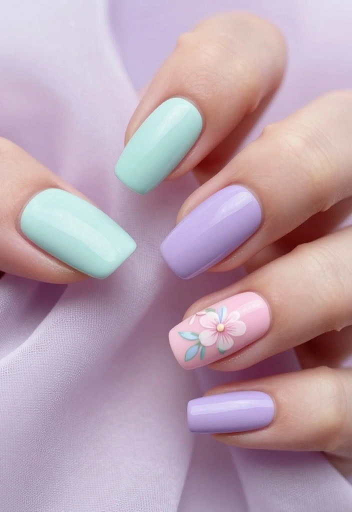 16 Trendy Homecoming Nail Designs That'll Keep You Ahead of the Game! - 3. Pastel Dreams 1