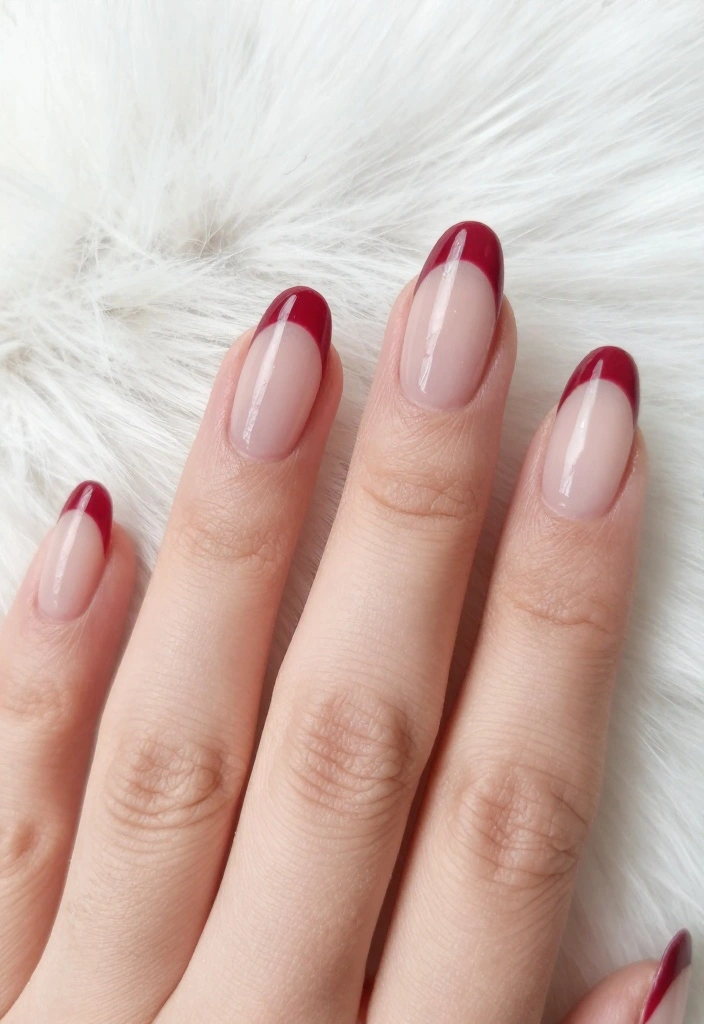16 Warm Nails Ideas to Help You Nail Winter Fashion Effortlessly! - 12. Classic French Twist 1