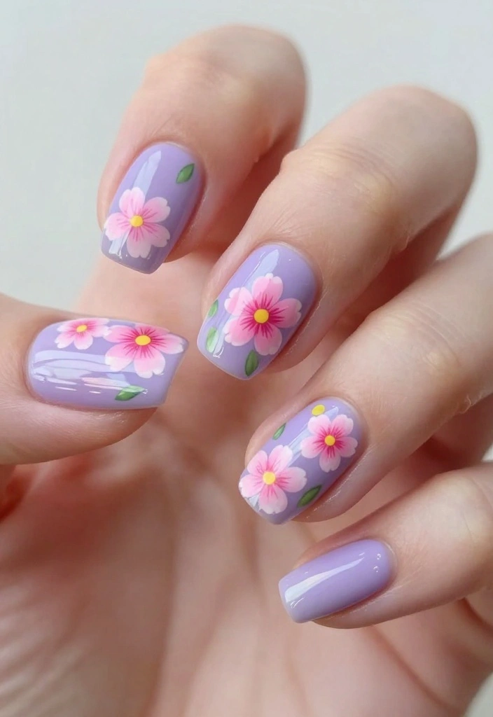 17 Eye-Catching Bright Nail Designs for Every Season - 1. Spring Blossom Burst 1
