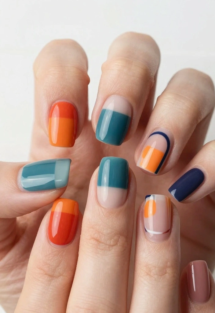 17 Must-Try Winter Nail Art Patterns That Are Perfect for Any Occasion! - 12. Geometric Shapes 1