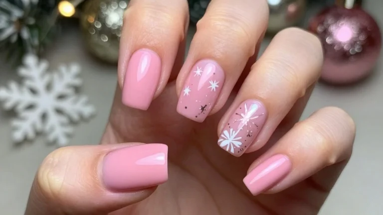 17 Pink Christmas Nail Designs That Will Make You Shine Bright All Season Long!