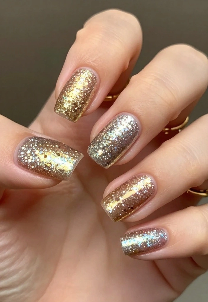 17 Unique Acrylic Nails Ideas That Will Transform Your Nail Game Without Compromising Nail Health! - 4. Glitter Galore 1