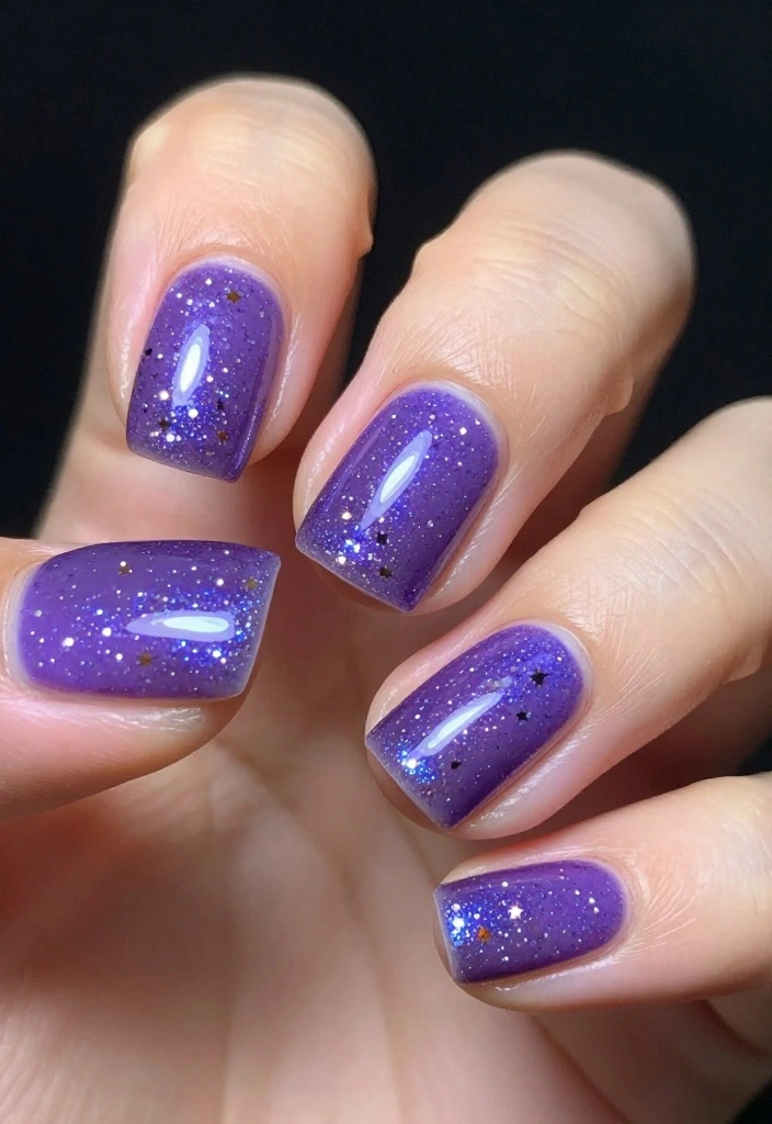 18 DIY Star Wars Nail Ideas That Are Out of This Galaxy! - 2. The Galactic Purple 1