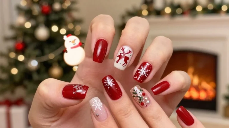 18 Festive Red Christmas Nail Designs That Will Make You the Star of the Party!