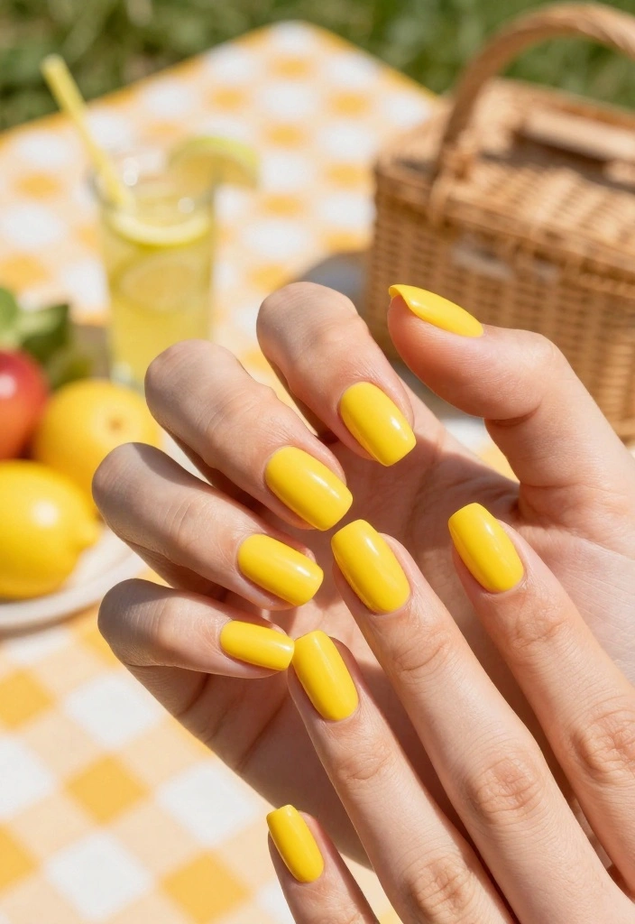 18 Fun and Festive Summer Nail Colors to Rock at Your Next Pool Party! - 4. Sunshine Yellow 1