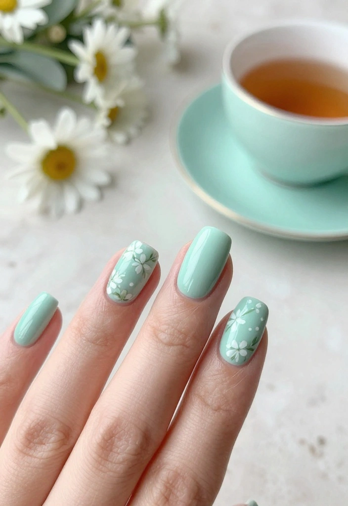 18 Fun and Festive Summer Nail Colors to Rock at Your Next Pool Party! - 5. Mint Green 1