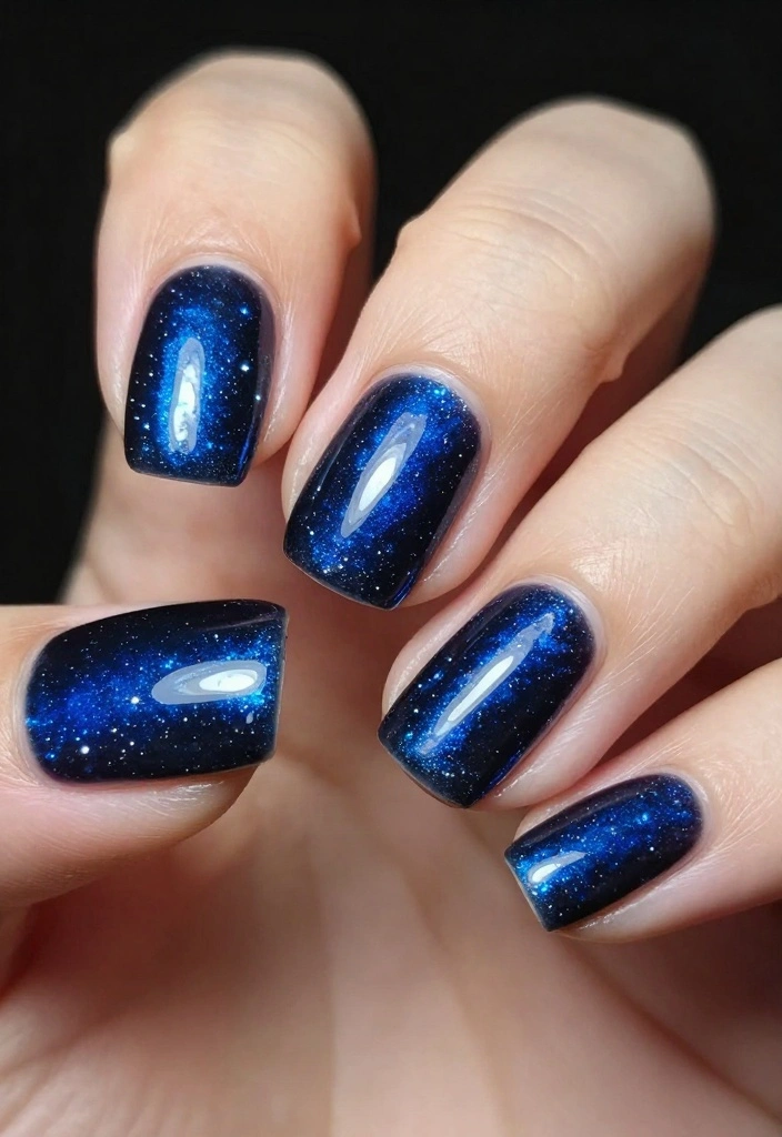18 Glamorous Hot Nails That Will Turn Heads Everywhere You Go! - 14. Starry Night 1