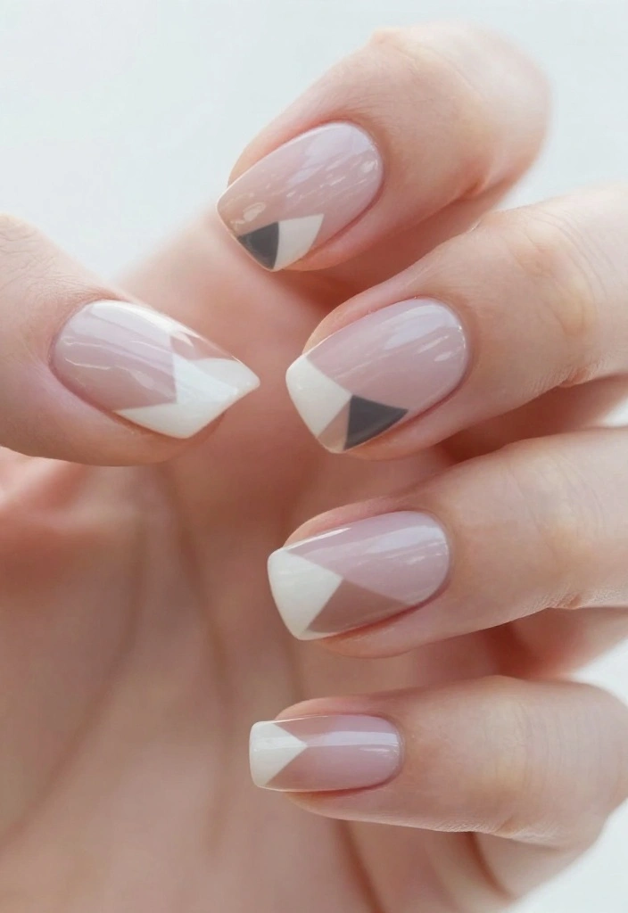 18 Glamorous Hot Nails That Will Turn Heads Everywhere You Go! - 17. Creative Negative Space 1