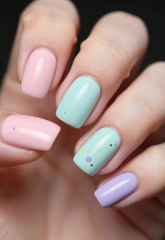 18 Glamorous NYE Nail Ideas That Will Make You the Star of the Party! - 10. Pastel Party 1