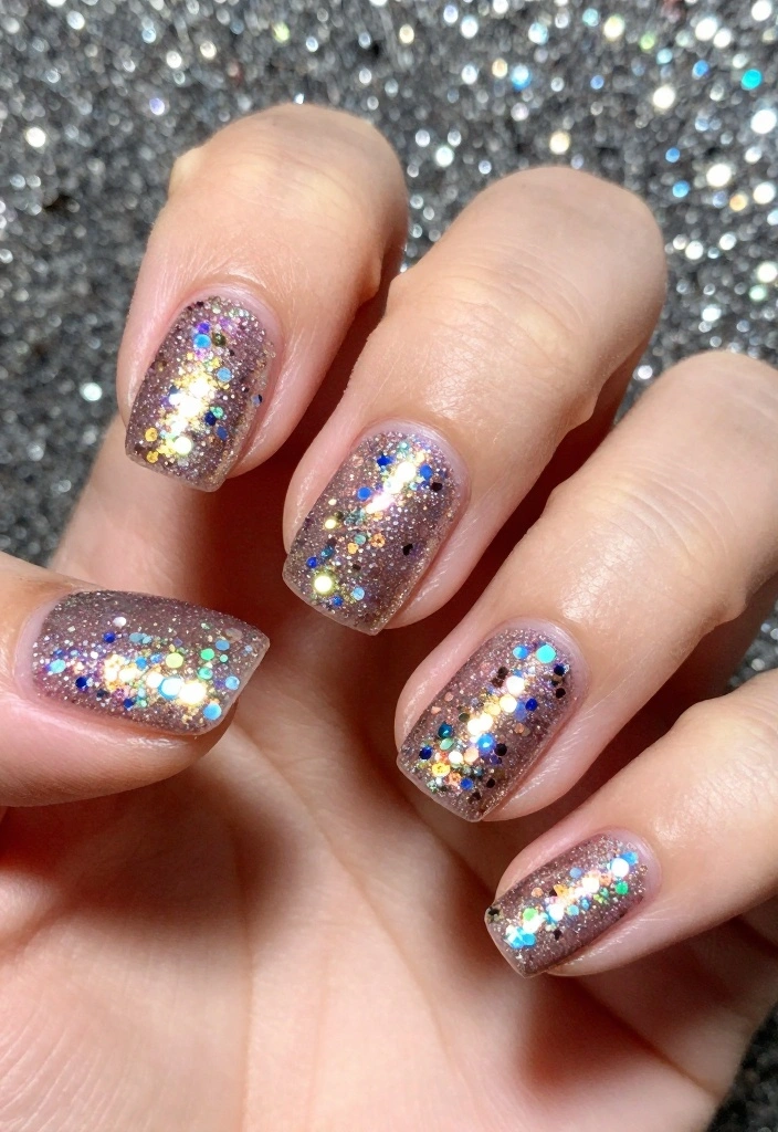 18 Glamorous NYE Nail Ideas That Will Make You the Star of the Party! - 17. Shimmering Sequins 1