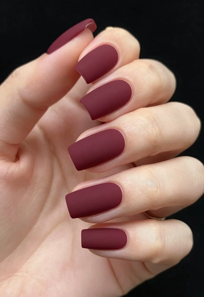 18 Glamorous NYE Nail Ideas That Will Make You the Star of the Party! - 7. Velvet Matte Finish 1